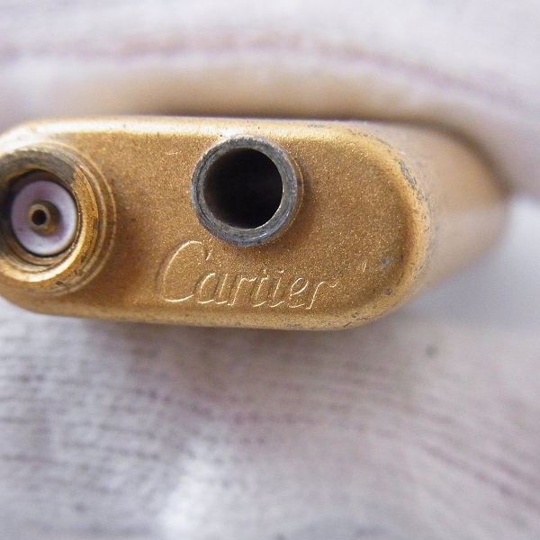実際に弊社で買取させて頂いたRoyking/ロイキング CARTIER/カルティエ製 18K 金張り装飾 ローラーガスライター の画像 6枚目