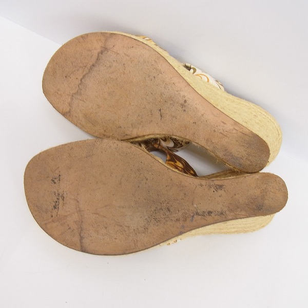 実際に弊社で買取させて頂いたCELINE/セリーヌ ウェッジソール/エスパドリーユ サンダル/36の画像 2枚目