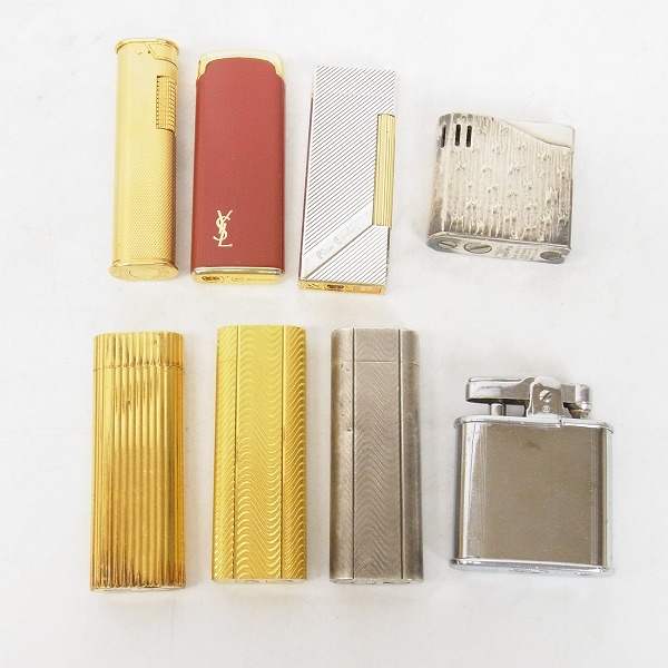 実際に弊社で買取させて頂いたMaruman Halley/マルマン/Cartier/カルティエ/ダンヒル/YSL/Pierre Cardin/RONSON ライター 8点おまとめ