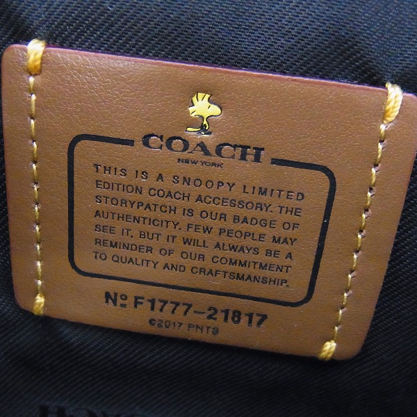 COACH/コーチ スヌーピー ショルダーバッグ/ポーチ F1777-21817