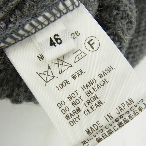 実際に弊社で買取させて頂いたFACTOTUM/ファクトタム STANDARD ケーブルニットセーター/46の画像 3枚目