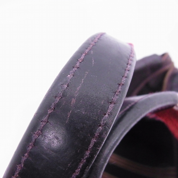 実際に弊社で買取させて頂いたBALLY/バリー レザー キャンバスライン トートバッグの画像 5枚目