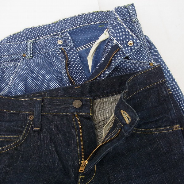 実際に弊社で買取させて頂いたBLUE BLUE/ブルーブルー デニム・カラーパンツ 2点セット/28/1の画像 4枚目