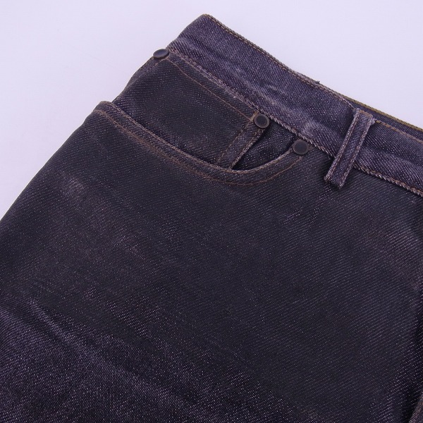 実際に弊社で買取させて頂いたGIVENCHY/ジバンシィ コーティング ブラックデニムパンツ/28 の画像 7枚目