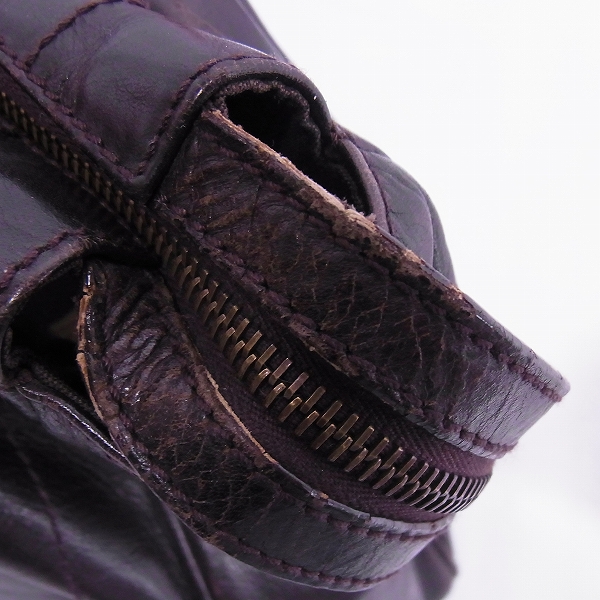 実際に弊社で買取させて頂いたBALLY/バリー レザー キャンバスライン トートバッグの画像 7枚目