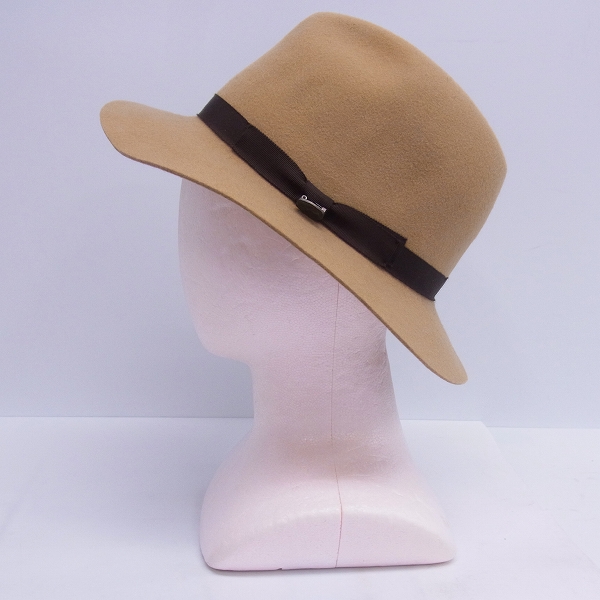 実際に弊社で買取させて頂いたGARNI/ガルニ ベルトチャームデザイン フェルトハット ベージュ ONEの画像 1枚目