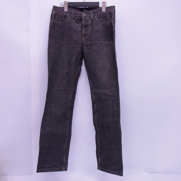 実際に弊社で買取させて頂いたGIVENCHY/ジバンシィ コーティング ブラックデニムパンツ/28 