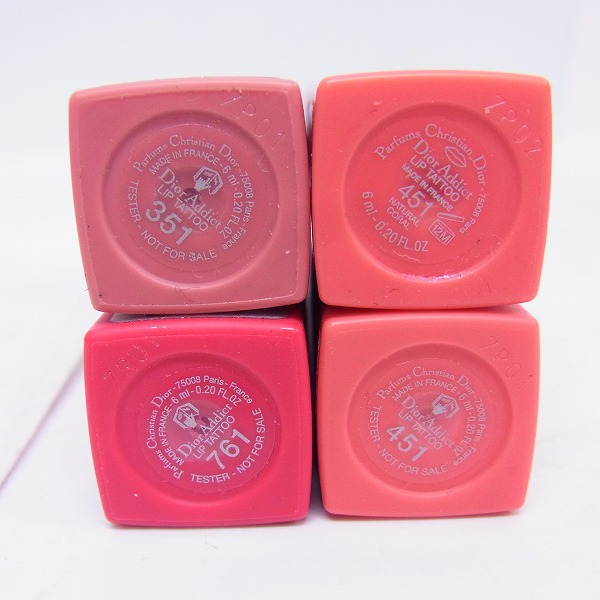 実際に弊社で買取させて頂いた【テスター品】Christian Dior/クリスチャン・ディオール アディクト リップティント/リップグロス/10点セットの画像 7枚目