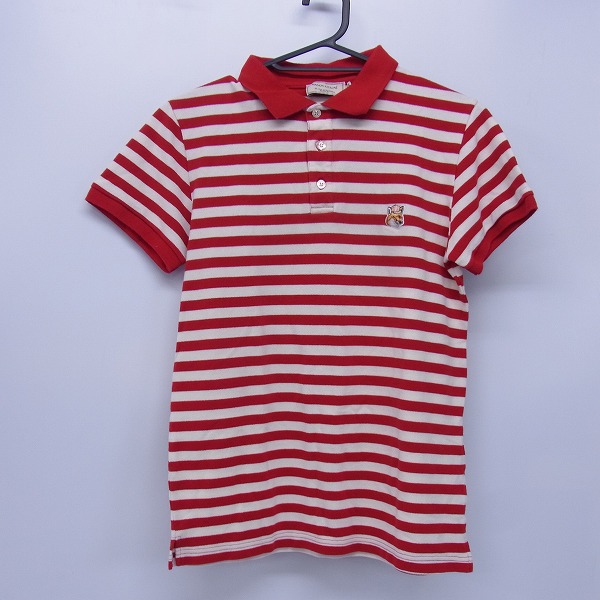 実際に弊社で買取させて頂いたMAISON KITSUNE/メゾンキツネ ボーダー柄 ポロシャツ/XS 