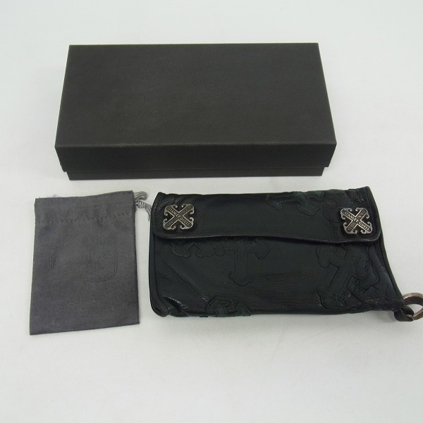 実際に弊社で買取させて頂いたカスタム/難有/スタンリーゲス 2 ガンズクロスボタン ウォレット w/スカルDリング/ガンズクロスレザーパッチの画像 8枚目