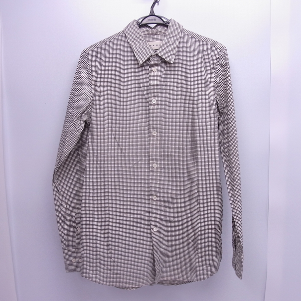 実際に弊社で買取させて頂いたmarni/マルニ 長袖コットン チェックシャツ/46 