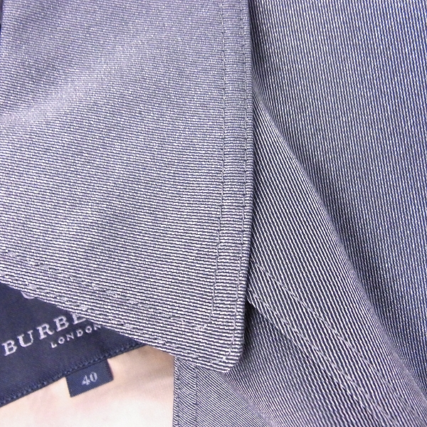 実際に弊社で買取させて頂いたBURBERRY LONDON/バーバリーロンドン トレンチコート ダブルジャケット ラメ/40の画像 5枚目
