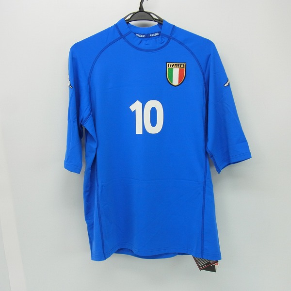 実際に弊社で買取させて頂いた【未使用】KAPPA/カッパ イタリア代表 ホーム 半袖ユニフォーム #10 デルピエロ/L