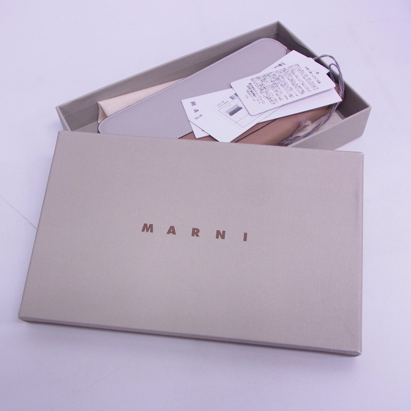 実際に弊社で買取させて頂いた【未使用】MARNI/マルニ 18AW  ラウンドファスナー 長財布/ウォレット PFMOE11U08LV520/Z071Nの画像 6枚目
