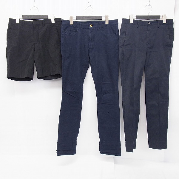 実際に弊社で買取させて頂いたEDIFICE/エデイフィス nano universe/ナノ・ユニバース STUDIOS/ステュディオス コットンパンツ/ハーフパンツ 3点セット