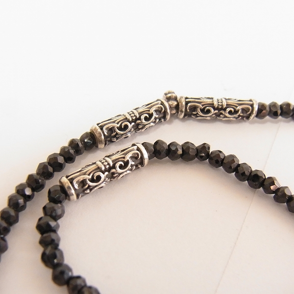 実際に弊社で買取させて頂いたDEALDESIGN/ディールデザイン ゲートチューブチェーン/ブラックスピネルの画像 2枚目