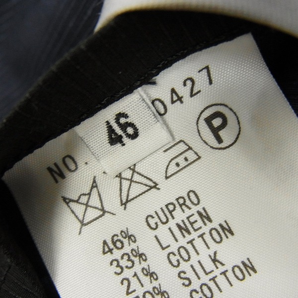 実際に弊社で買取させて頂いたFACTOTUM/ファクトタム ストライプ 2Bジャケット/パンツ セット 46/44の画像 3枚目