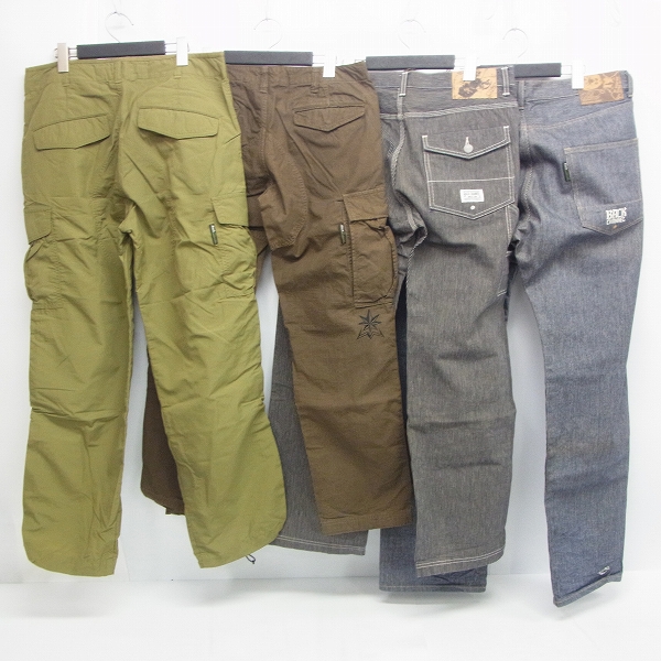 実際に弊社で買取させて頂いたBack Channel/バックチャンネル ヒッコリーデニム カーゴ パンツ 4点セットの画像 1枚目