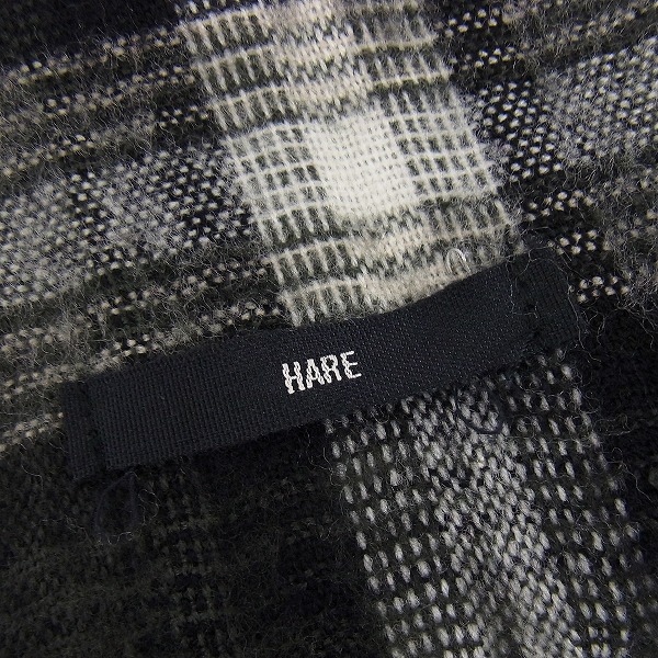 実際に弊社で買取させて頂いたHARE/ハレ チェック柄 大判ストール/スカーフ/マフラー の画像 1枚目