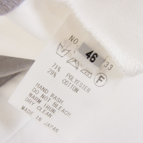 実際に弊社で買取させて頂いたFACTOTUM/ファクトタム バイカラー 半袖ポロシャツ/46の画像 3枚目