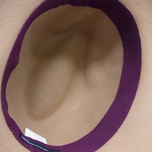 実際に弊社で買取させて頂いたGARNI/ガルニ ベルトチャームデザイン フェルトハット ベージュ ONEの画像 3枚目