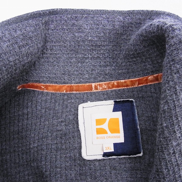 実際に弊社で買取させて頂いたHUGO BOSS/ヒューゴボス BOSS ORANGE/ボスオレンジ ニットカーディガン グレー 2点セット/XXXLの画像 7枚目