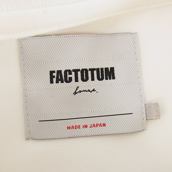 実際に弊社で買取させて頂いたFACTOTUM/ファクトタム バイカラー 半袖ポロシャツ/46の画像 2枚目