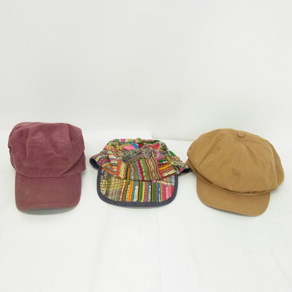 実際に弊社で買取させて頂いたCA4LA/カシラ等 ウール中折ハット/キャスケット/キャップ/ファーキャップ 6点セットの画像 1枚目