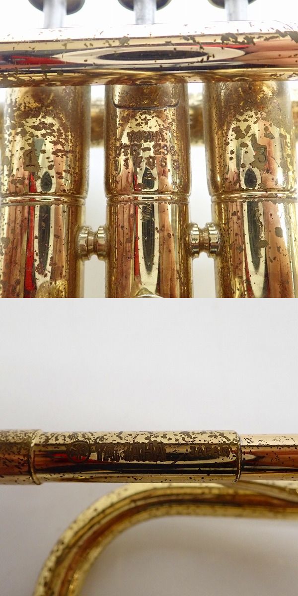 実際に弊社で買取させて頂いた【ジャンク】YAMAHA/ヤマハ YTR-236 トランペットの画像 4枚目