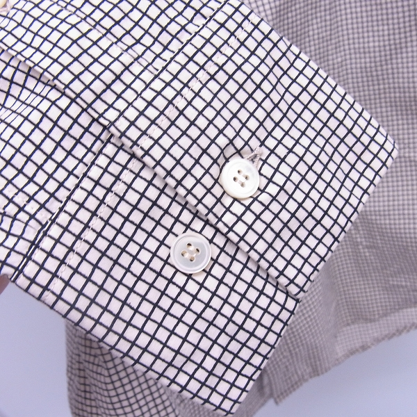 実際に弊社で買取させて頂いたmarni/マルニ 長袖コットン チェックシャツ/46 の画像 6枚目