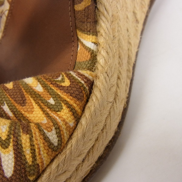 実際に弊社で買取させて頂いたCELINE/セリーヌ ウェッジソール/エスパドリーユ サンダル/36の画像 6枚目