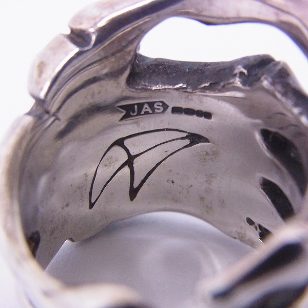 実際に弊社で買取させて頂いた【ギャラ付】CRAZY PIG/クレイジーピッグ ボーンハンド リング 15号の画像 5枚目