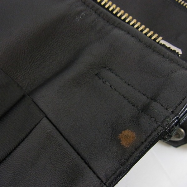 実際に弊社で買取させて頂いたRG BLACK REBEL/ルードギャラリーブラックレーベル '77 シングルライダース M の画像 6枚目