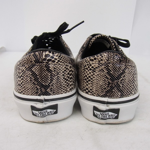 韓国メンズ EVAN パイソン 蛇柄 スニーカー VANS - US企画？美品24.5vansバンズオーセンティック蛇柄