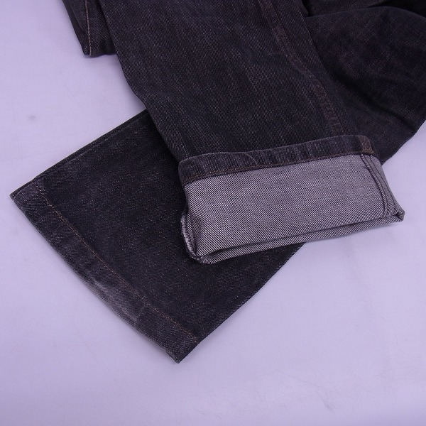 実際に弊社で買取させて頂いたGIVENCHY/ジバンシィ コーティング ブラックデニムパンツ/28 の画像 8枚目