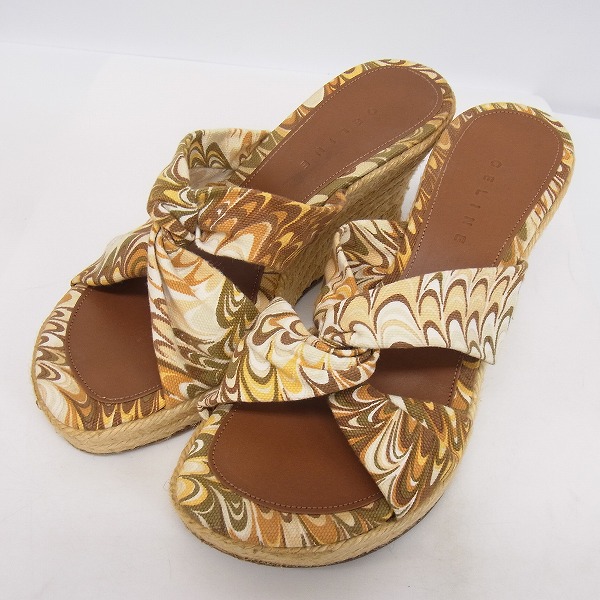 実際に弊社で買取させて頂いたCELINE/セリーヌ ウェッジソール/エスパドリーユ サンダル/36