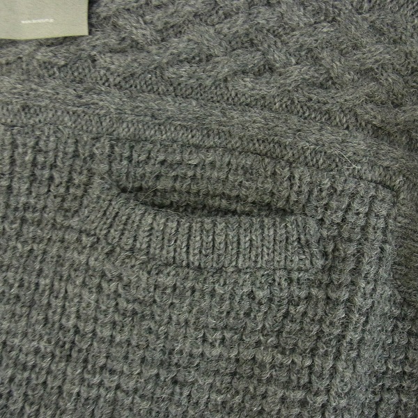 実際に弊社で買取させて頂いたFACTOTUM/ファクトタム STANDARD ケーブルニットセーター/46の画像 5枚目