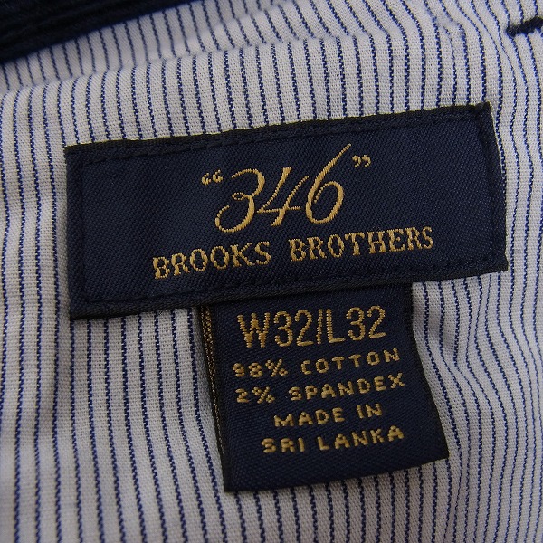 実際に弊社で買取させて頂いたBROOKS BROTHERS/ブルックスブラザーズ 346 コーデュロイパンツ/32の画像 3枚目
