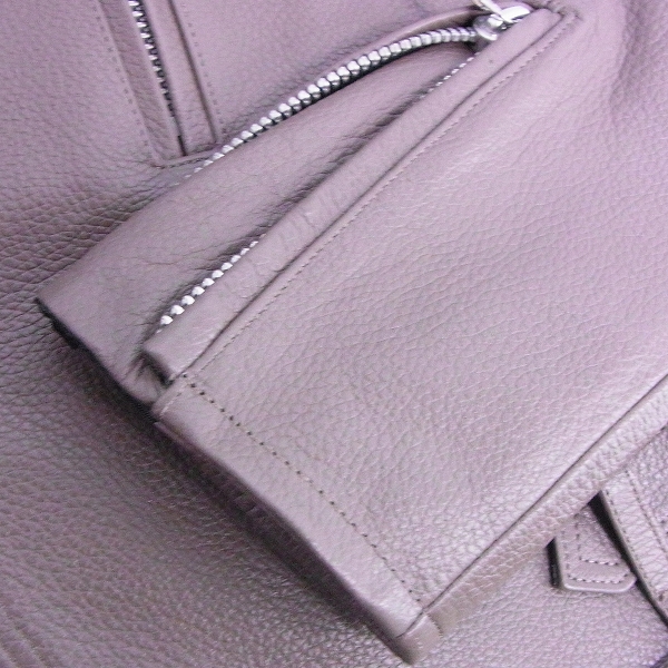 実際に弊社で買取させて頂いた【未使用】Moonage Devilment/ムーンエイジデビルメント レザーダブルライダース MLLC-J-0001/44の画像 6枚目