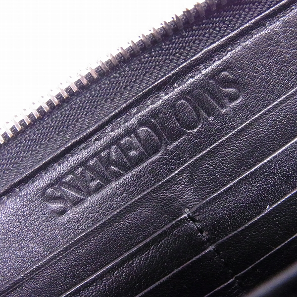 実際に弊社で買取させて頂いたDeal Design/ディールデザイン  SNAKED LOWS ラウンドジップウォレット/スタースタッズの画像 6枚目