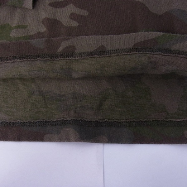 実際に弊社で買取させて頂いたHYDROGEN/ハイドロゲン 長袖Tシャツ スカルプリント/迷彩 2点セットの画像 9枚目