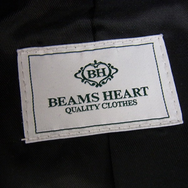 実際に弊社で買取させて頂いたBEAMS HEART/ビームスハート ウール カシミヤ混 コート/50の画像 2枚目