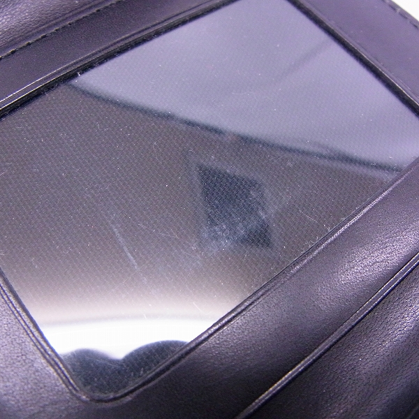 実際に弊社で買取させて頂いたCABANE de ZUCCA/カバンドズッカ 三つ折り カードケース シルバー×ブラックの画像 5枚目