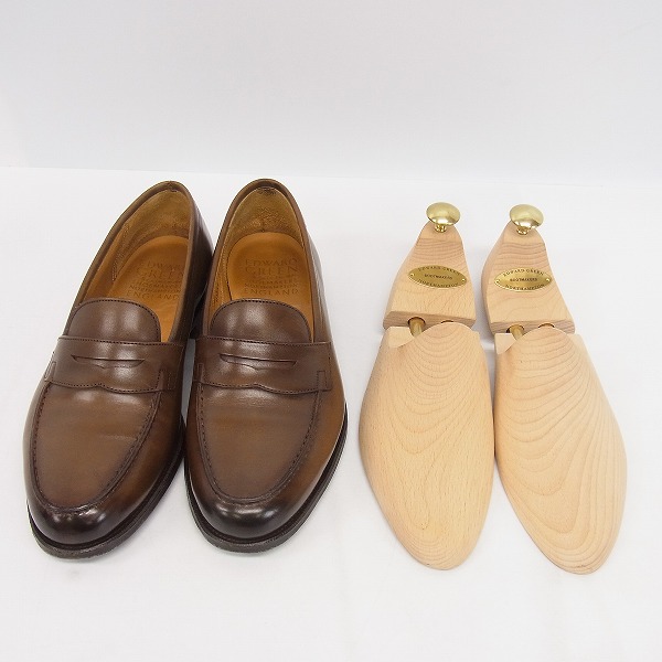 実際に弊社で買取させて頂いたEDWARD GREEN/エドワードグリーン コインローファー/シューツリー付き/6.5Eの画像 9枚目