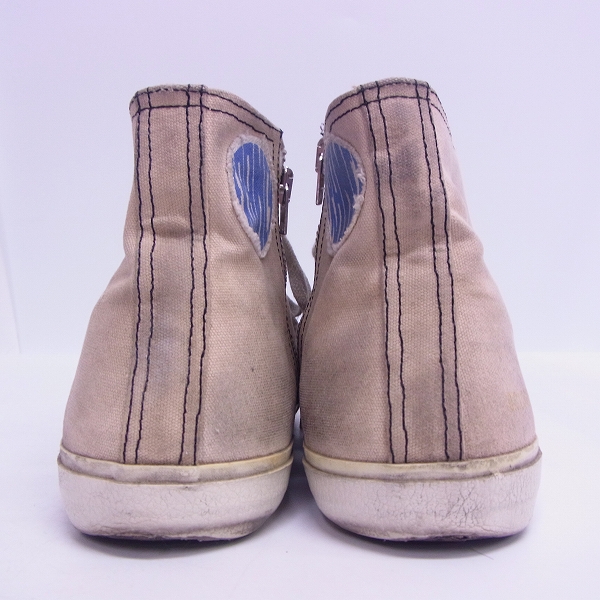 実際に弊社で買取させて頂いたGOLDEN GOOSE/ゴールデングース USED加工 ハイカットスニーカー/41の画像 1枚目