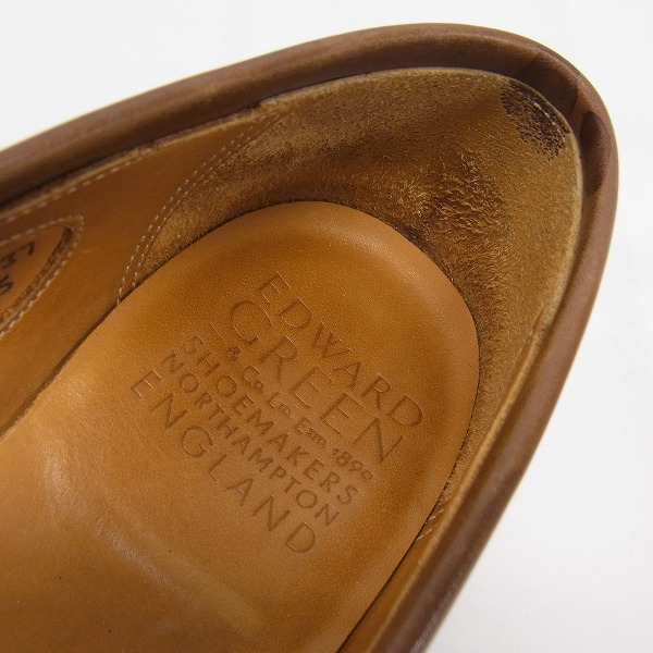 実際に弊社で買取させて頂いたEDWARD GREEN/エドワードグリーン コインローファー/シューツリー付き/6.5Eの画像 4枚目