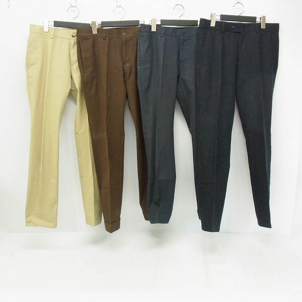 実際に弊社で買取させて頂いたLACOSTE/ラコステ コットンパンツ/ウールパンツ 4点セット