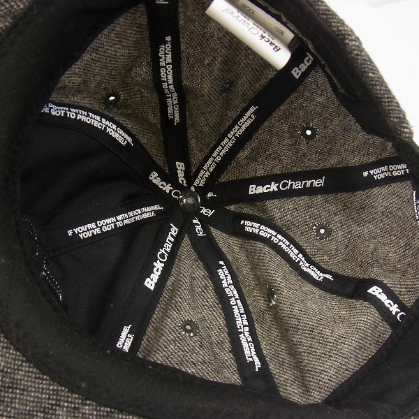 実際に弊社で買取させて頂いたBack Channel/バックチャンネル フロントパッチ キャップ グレーの画像 4枚目