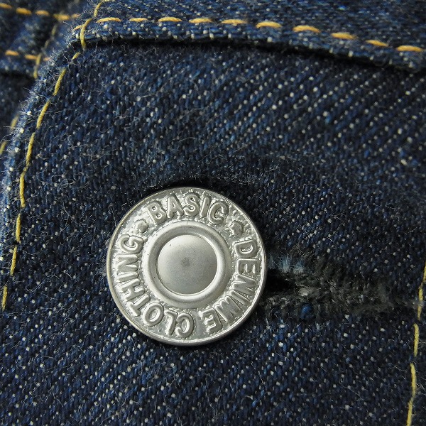 実際に弊社で買取させて頂いたDENIME/ドゥニーム インディゴ デニムジャケット/40の画像 4枚目