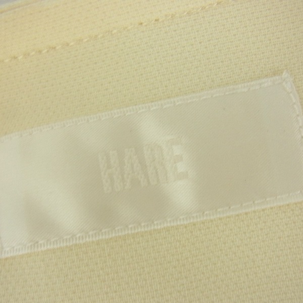 実際に弊社で買取させて頂いたHARE/ハレ ダブルウィーブ ノーカラーコート ロング/Mの画像 2枚目
